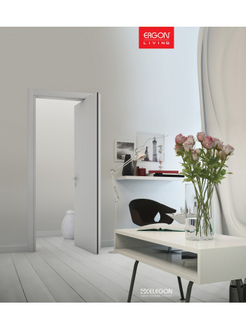 Роторный механизм для дверей, Ergon Living Т.E SLIM LP=97 (полотно 715 - 1015 мм) Silver серебро