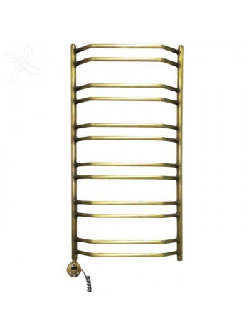 Полотенцесушитель электрический Domoterm Лаура П12 50x98,5, античная 
бронза, L