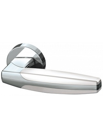Ручка дверная раздельная Armadillo ARC URB2 CP/White-14  Хром/белый
