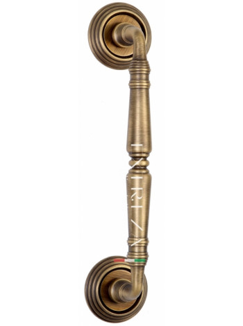 Ручка дверная скоба Extreza CLASSIC PETRA 250мм (205мм) R05 матовая бронза F03