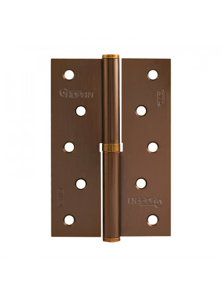 Петля Нора-М левая/правая 750-5" ECO (120*80*2,5) без колп. Кофе матовый