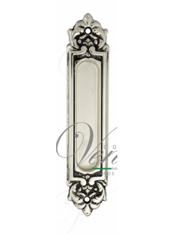 Ручка для раздвижной двери Venezia Decor U122 Серебро натуральное + черный