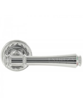 Ручка дверная на круглой розетке Extreza PIERO (Пиеро) 326 R02 Хром полированный F04