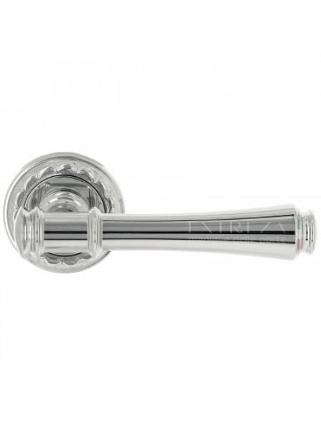 Ручка дверная на круглой розетке Extreza PIERO (Пиеро) 326 R02 Хром полированный F04