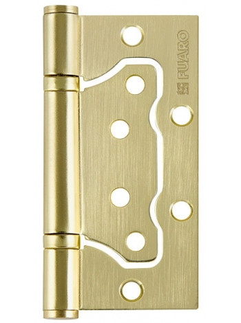 Петля универсальная без врезки Fuaro 500-2Bb 100X2,5 Sb (Золото матовое)