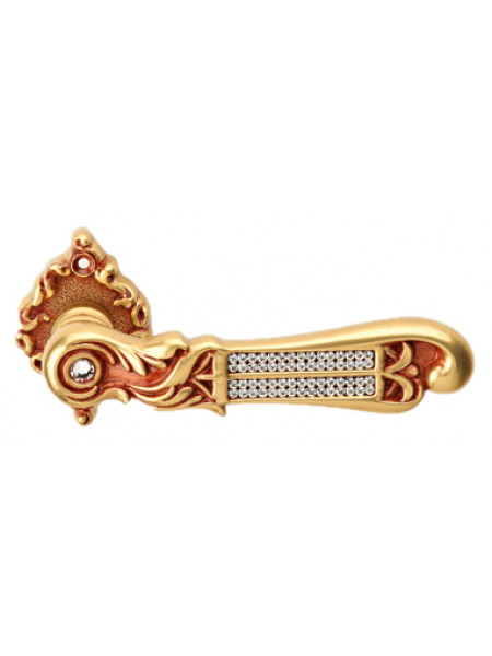 Дверная ручка LINEA CALI "TIFFANY Swar" 1307 RO 18 OF французское золото