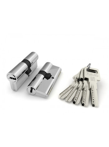 Цилиндровый механизм R600/80 Mm (30+10+40) Cp Хром 5 Кл., Fuaro