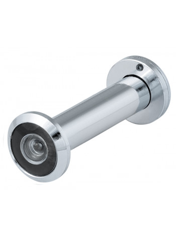 Глазок дверной Fuaro Dvz4, 16/200/70X130 (Оптика Пластик, Угол Обзора 200) Cp Хром