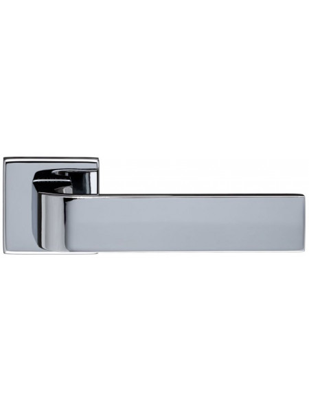 Дверная ручка Extreza Hi-tech SLIM SOUND (Саунд) 106 на квадратной розетке R11 полированный хром F04