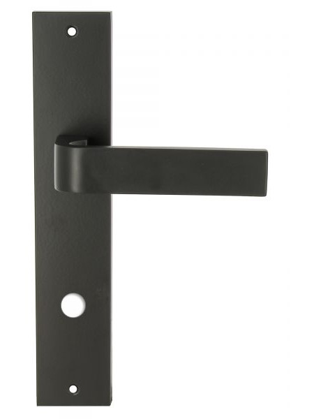 Дверная ручка Extreza Hi-Tech SOUND (Саунд) 106 на планке PL11 черный матовый F22 сантехническая завертка WC