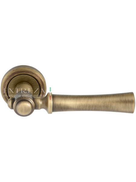 Ручка дверная на круглой розетке Extreza DEZI (Дези) 309  R01 Бронза матовая F03