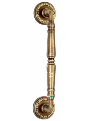 Ручка дверная скоба Extreza CLASSIC PETRA 250мм (205мм) R06 матовая бронза F03