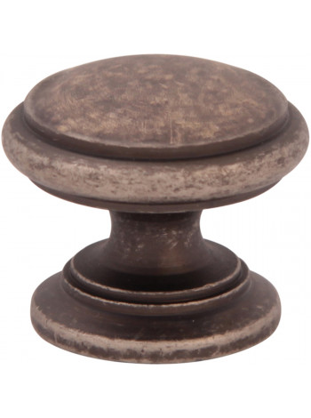 Мебельная ручка Melodia 805 Античное серебро DAS ROUND CAP D32 mm