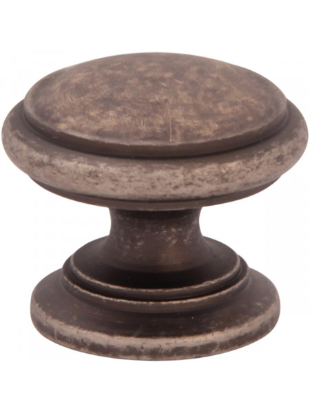 Мебельная ручка Melodia 805 Античное серебро DAS ROUND CAP D32 mm