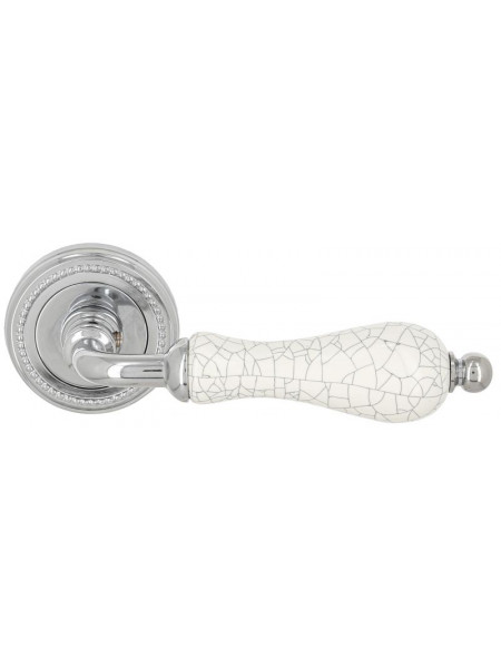 Дверная ручка Extreza DANA CRACKLE (Дана кракле) 306 на розетке R03 полированный хром F04