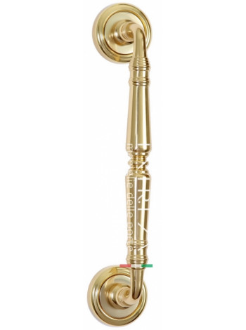 Ручка дверная скоба Extreza CLASSIC PETRA 250мм (205мм) R01 полированное золото F01