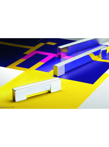 Ручка скоба модерн COLOMBO DESIGN F134E-CR полированный хром 128 мм