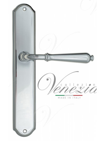 Ручка дверная на планке проходная Venezia Classic PL02 полированный хром