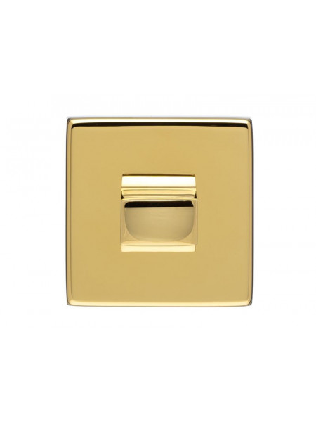 Фиксатор квадратный Extreza Hi-tech Slim WC-11 полированная латунь F06 [PVD]