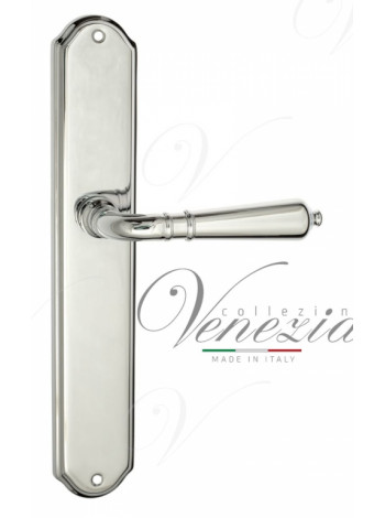 Ручка дверная на планке проходная Venezia Vignole PL02 полированный хром