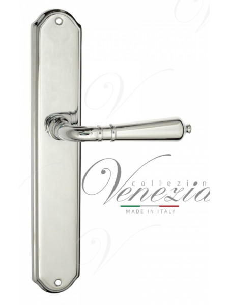 Ручка дверная на планке проходная Venezia Vignole PL02 полированный хром