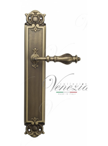 Ручка дверная на планке проходная Venezia Gifestion PL97 матовая бронза