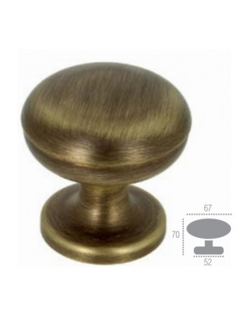Ручка дверная кноб Extreza UNICO Бронза матовая  F03