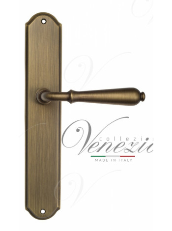 Ручка дверная на планке проходная Venezia Classic PL02 матовая бронза
