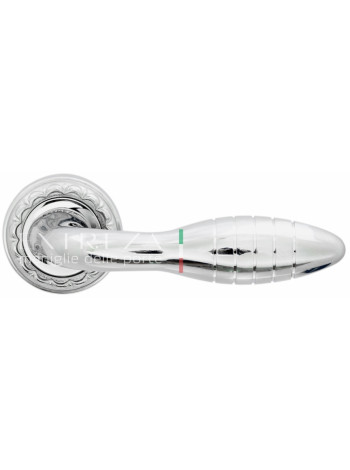 Ручка дверная на круглой розетке Extreza MIREL (Мирел) 316  R02 Хром полированный F04