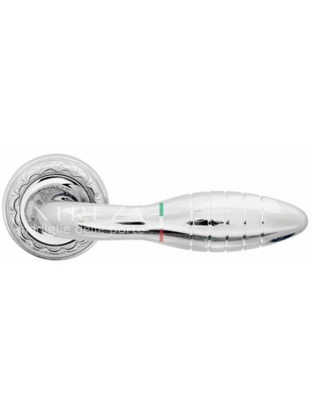 Ручка дверная на круглой розетке Extreza MIREL (Мирел) 316  R02 Хром полированный F04