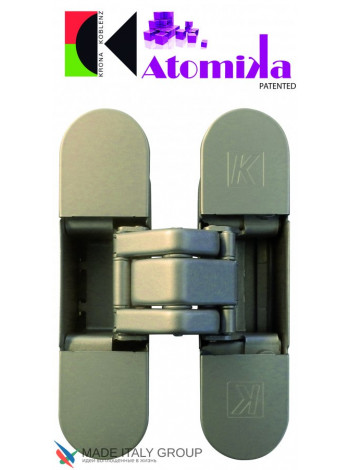 KUBICA K8060 ATOMIKA SLIM DXSX, NS петля скрытая универсальная Матовый никель (60 kg)