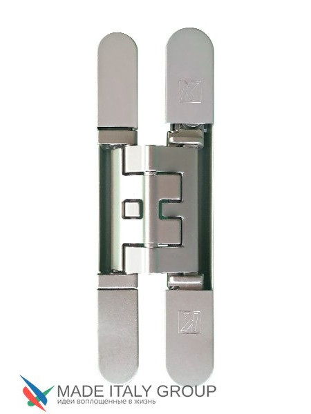 KUBICA HYBRID K2460CM CR.SAT петля скрытая универсальная асимметричная, цвет МАТОВЫЙ ХРОМ (60 kg)