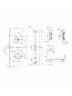 Корпус замка Punto (Пунто) ML85-50 WH (белый)