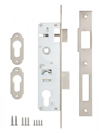Корпус замка врезного цилиндрового узкопроф. Kale-Kilit 153 (30 Mm) W/B (Никель)