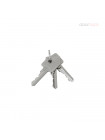 Цилиндровый механизм DOORLOCK Standard 40x40мм, PN матовый никель, 3 ключа