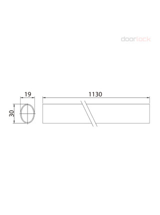 Нажимная балка для механизма DOORLOCK PD900FR-BAR, серебристый, 1130мм
